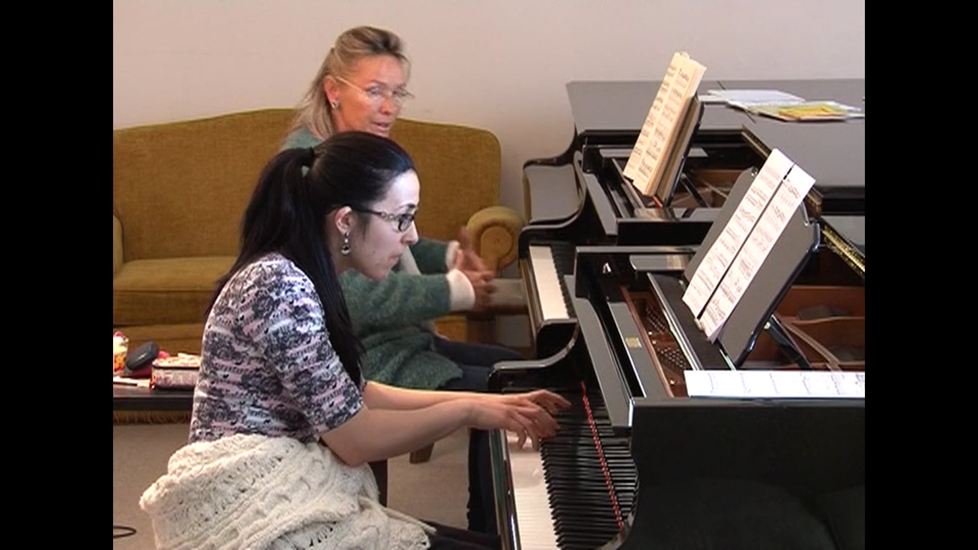 18) Organization of the gesture to phrase the forte