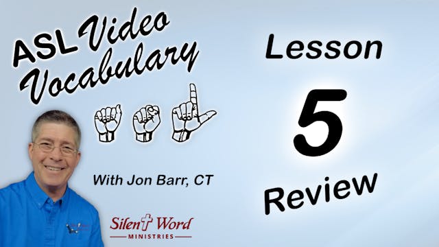 VV - Lesson 05 Review