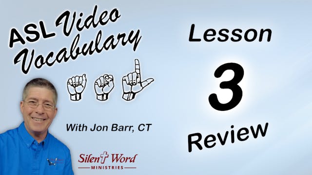 VV - Lesson 03 Review