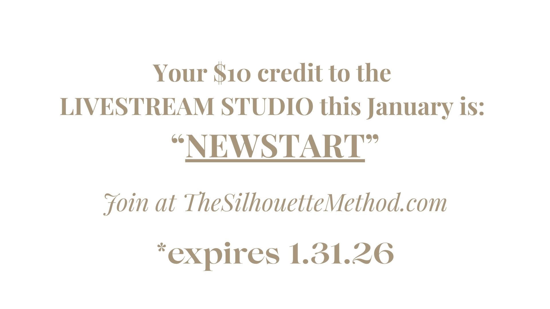 $10 off of the Livestream Studio this January