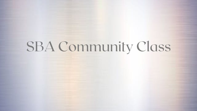 SBA Community Class September 2021