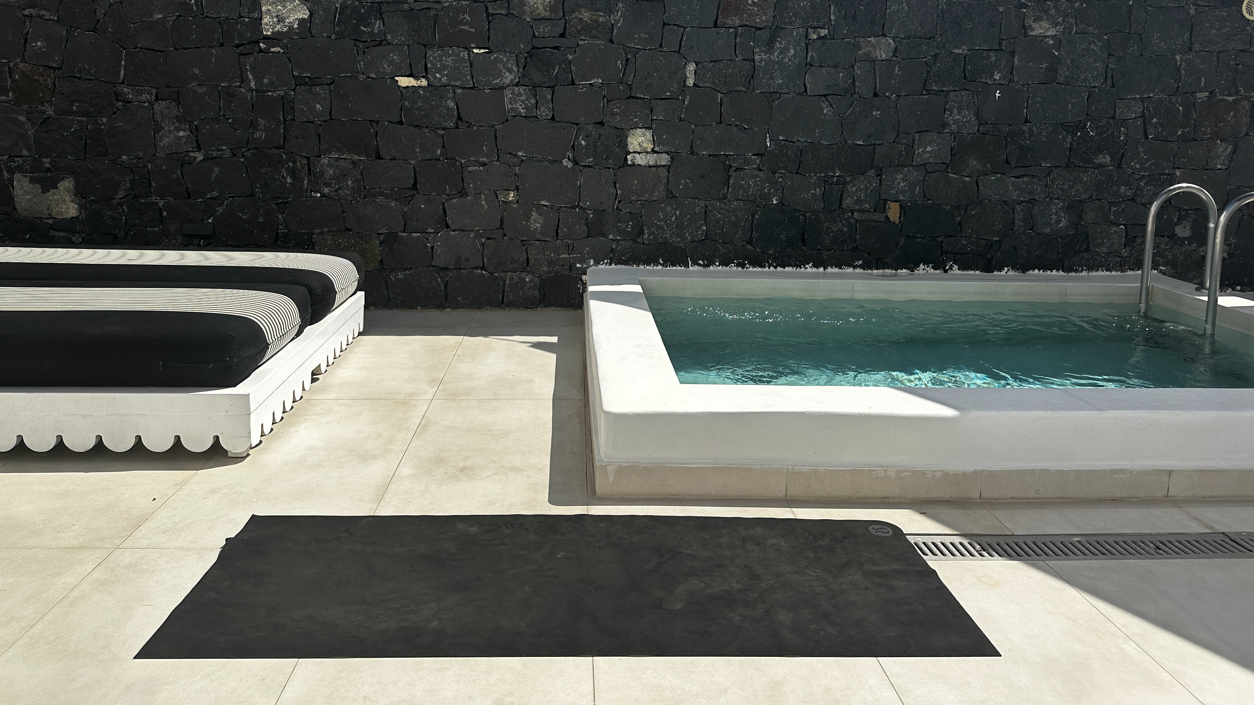 Santorini, Greece - Killer Fire Abs with a Towel