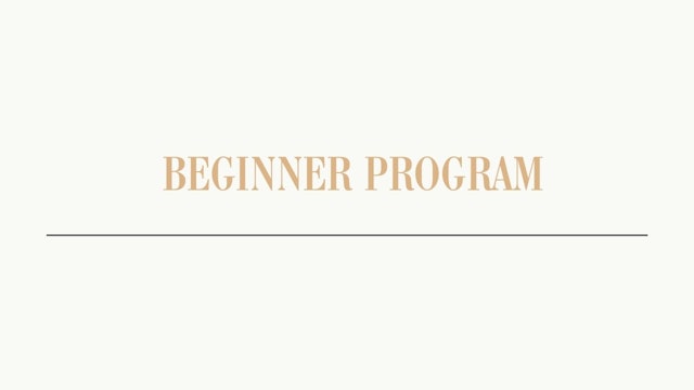 Beginner Program