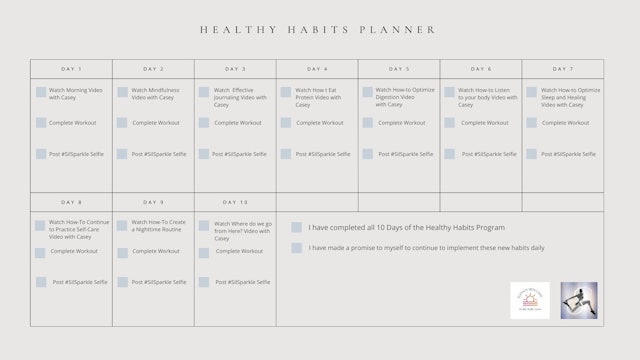 Healthy Habits Program Planner