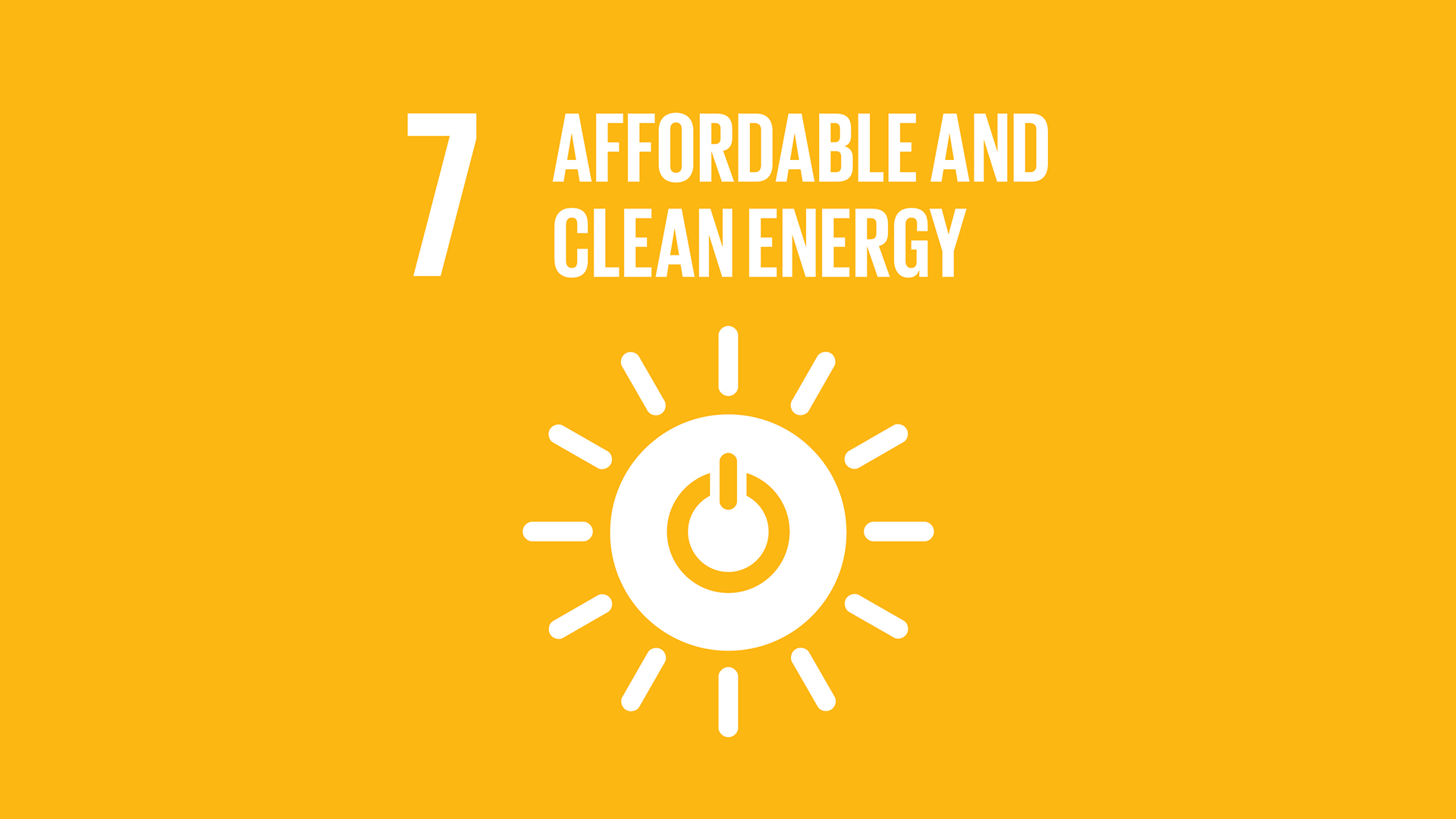 SDG 7: Affordable and Clean Energy