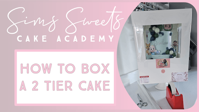 How To Box A 2 Tier Cake