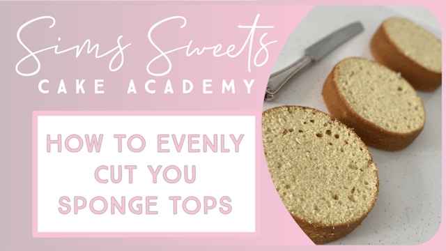 How to Evenly Cut Your Sponge Tops 