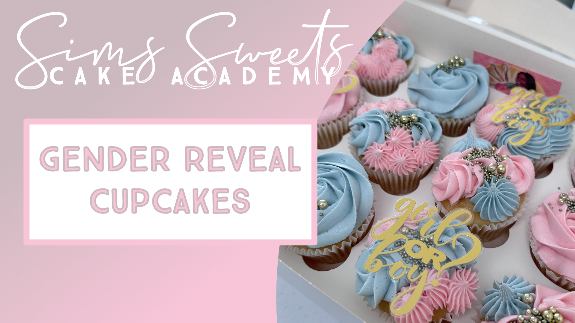 Gender Reveal Cupcakes