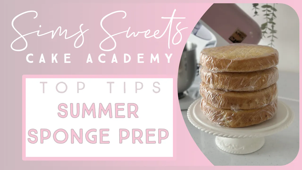 Sim2 Sponge Summer Sponge Prep - Tutorials - Sims Sweets Cake Academy