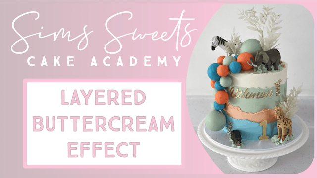 Layered Buttercream Effect