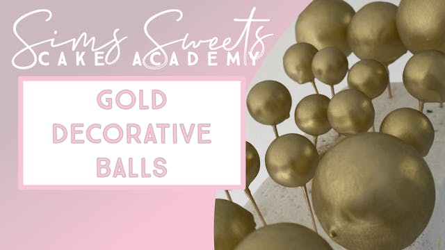 Gold Decorative Balls