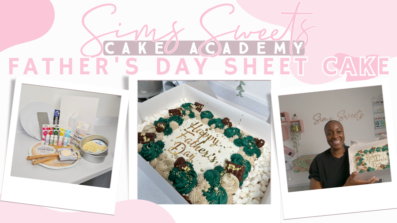 Father's Day Sheet Cake