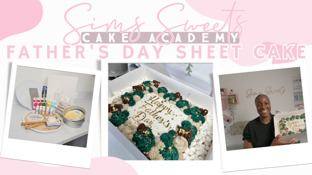 Father's Day Sheet Cake