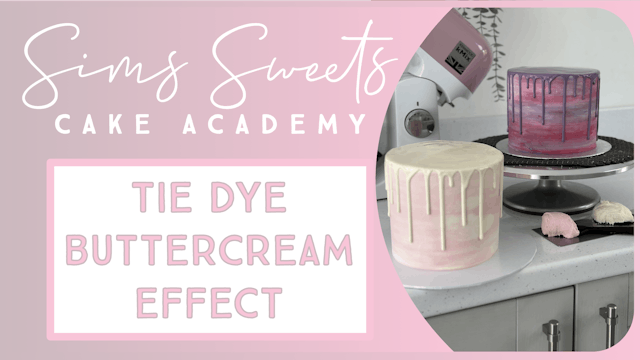 Tie Dye Buttercream Effect