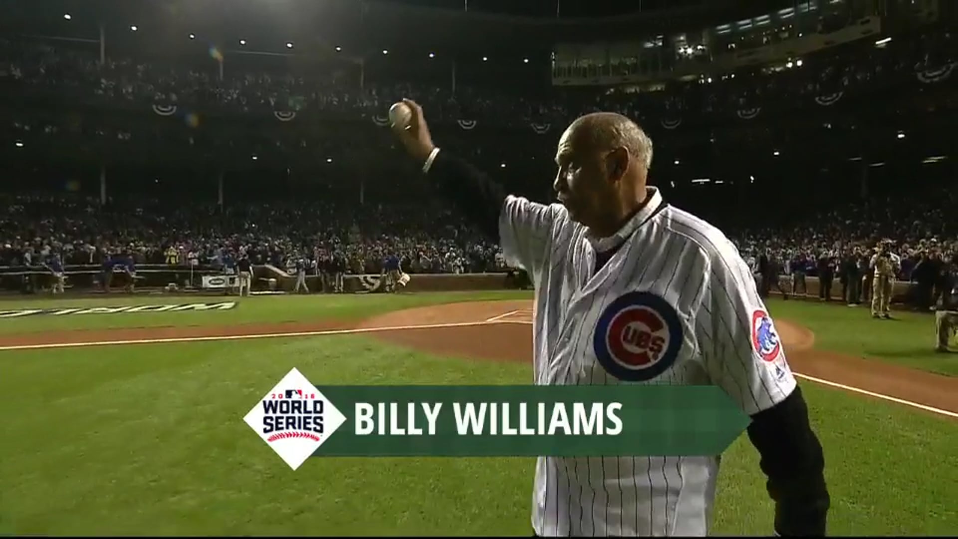 Billy Williams World Series First Pitch