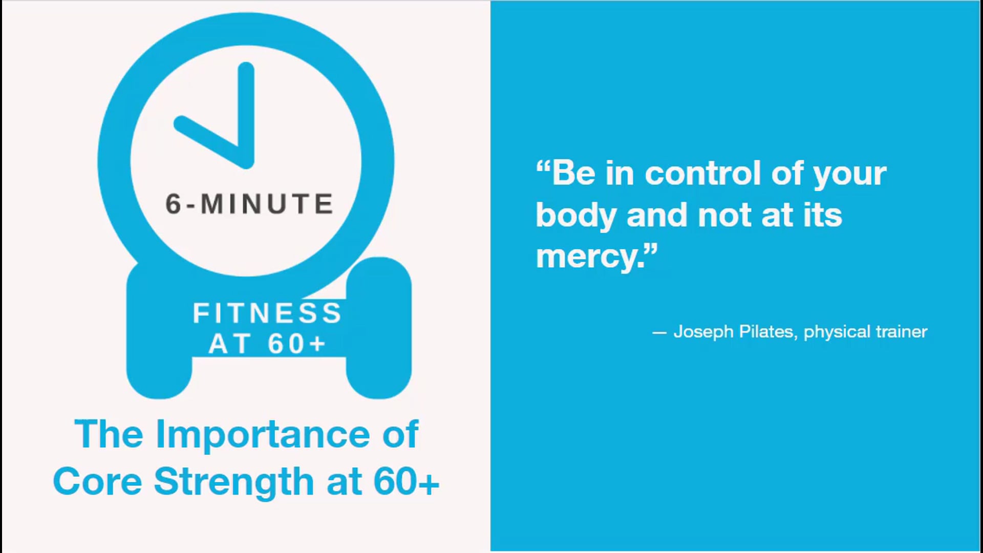 Importance of Core Strength at 60+