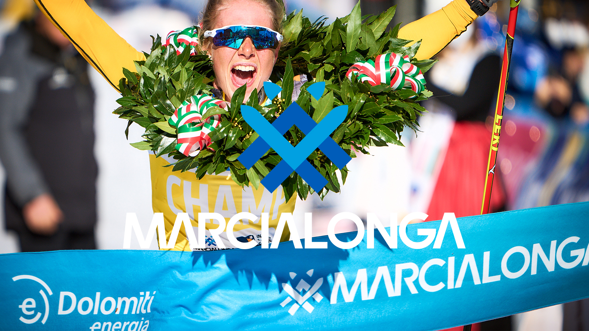 Color bib handout Marcialonga XV, Trentino Italy