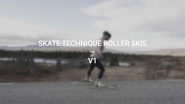 Skate technique roller skis - V1