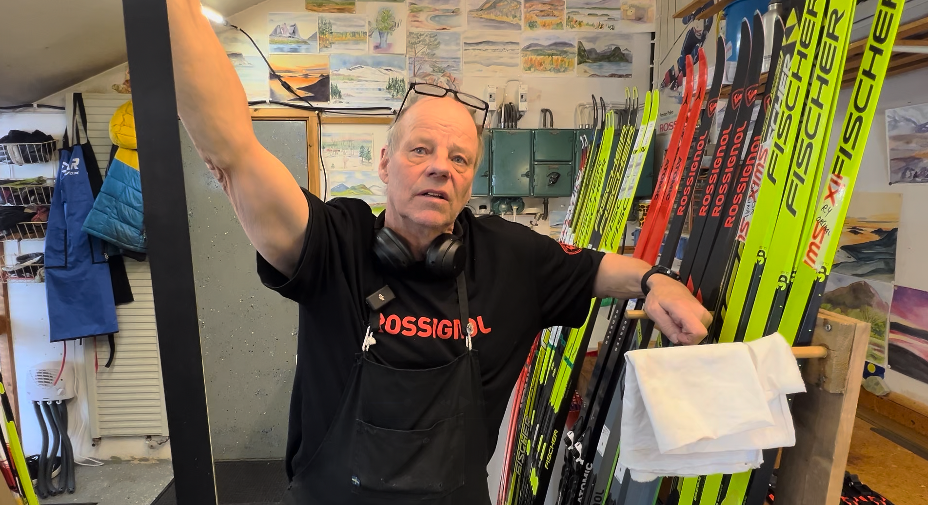 Hur slipar man en längdskida?