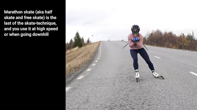 Skate technique roller skis - Maratho...