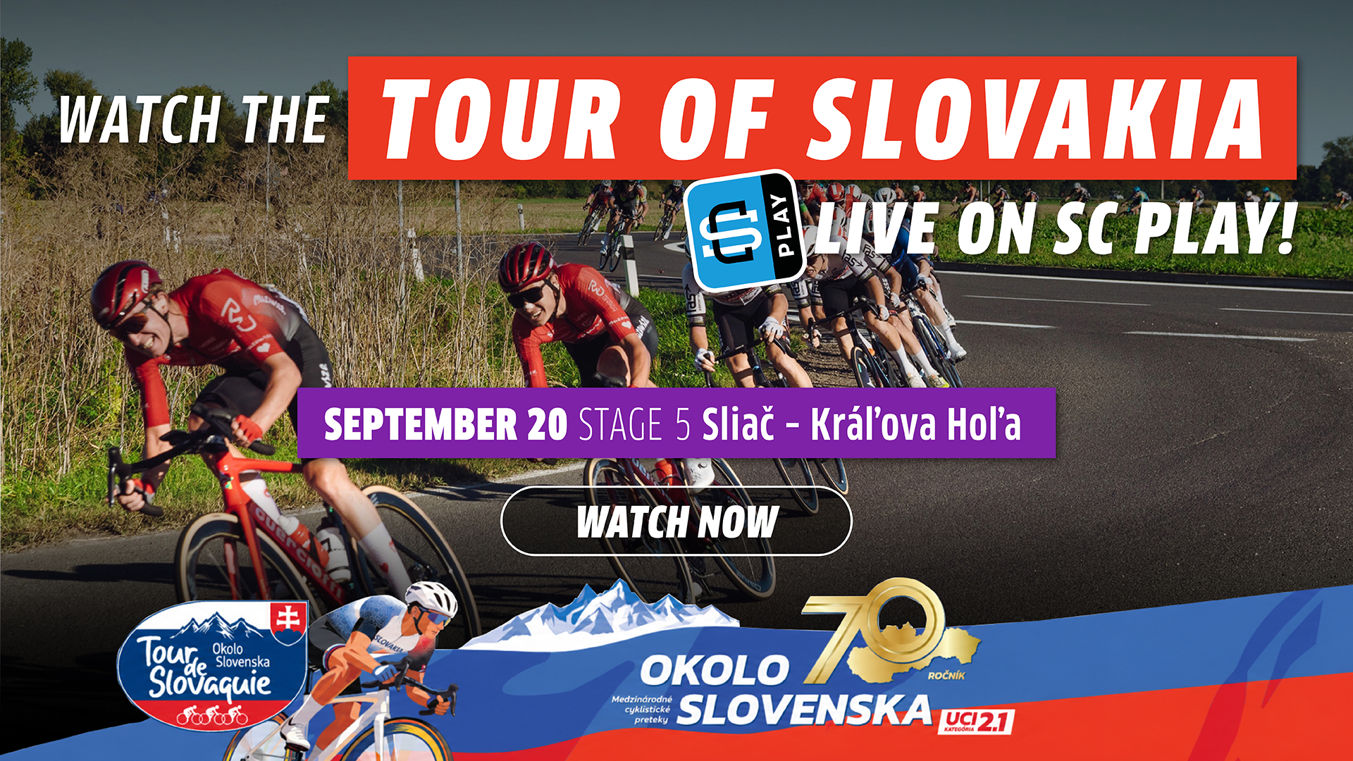 Tour of Slovakia 2026 - Stage 5, Sliač - Kráľová Hoľa 147,4km