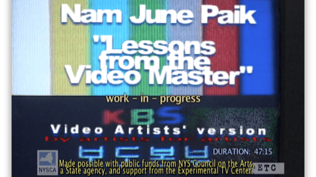 Nam June Paik: Lessons from the Video Master