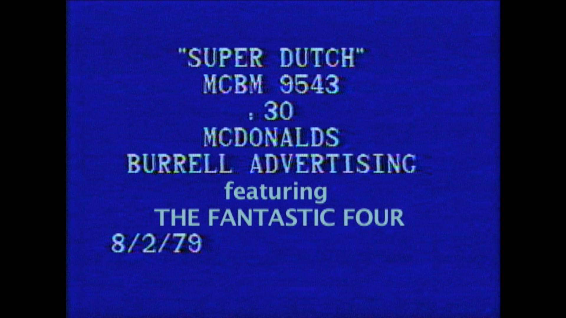 Fantastic Four's commercial