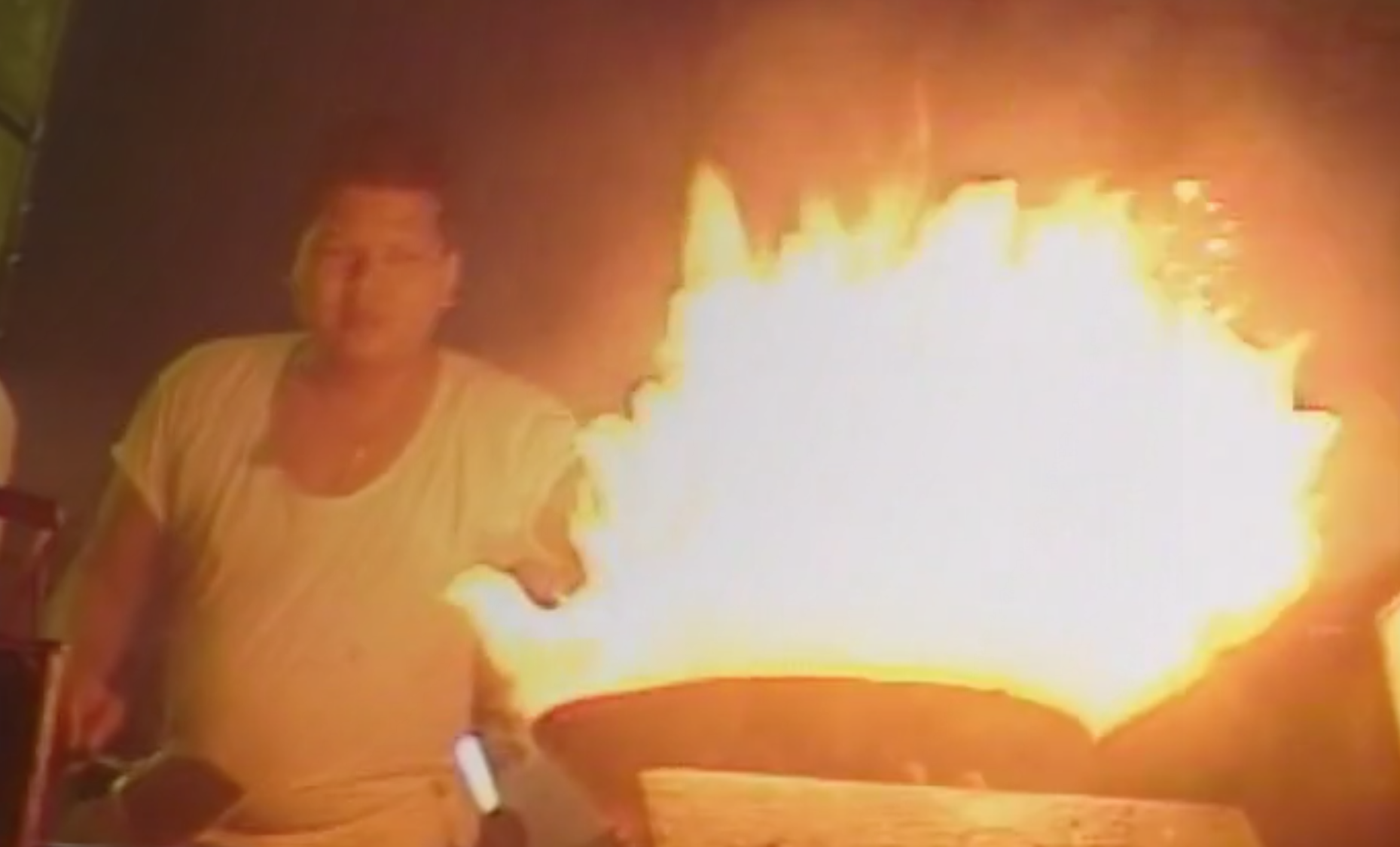 Flying Morning Glory (on fire)