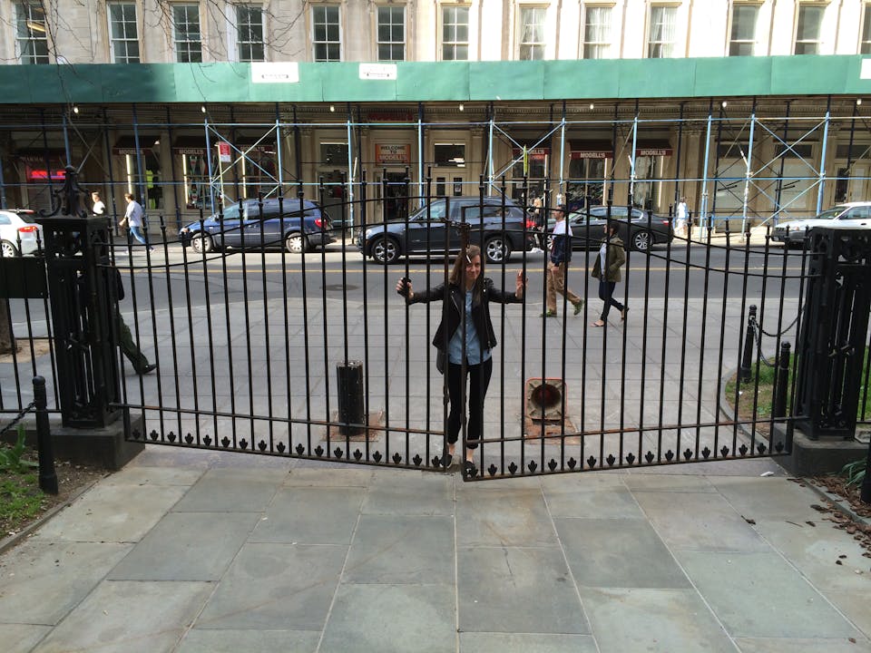 NYC City Hall Park: "Locked Out in the Lockdown"