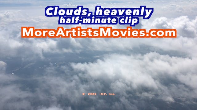 Aerial clouds half-min heavenly clip