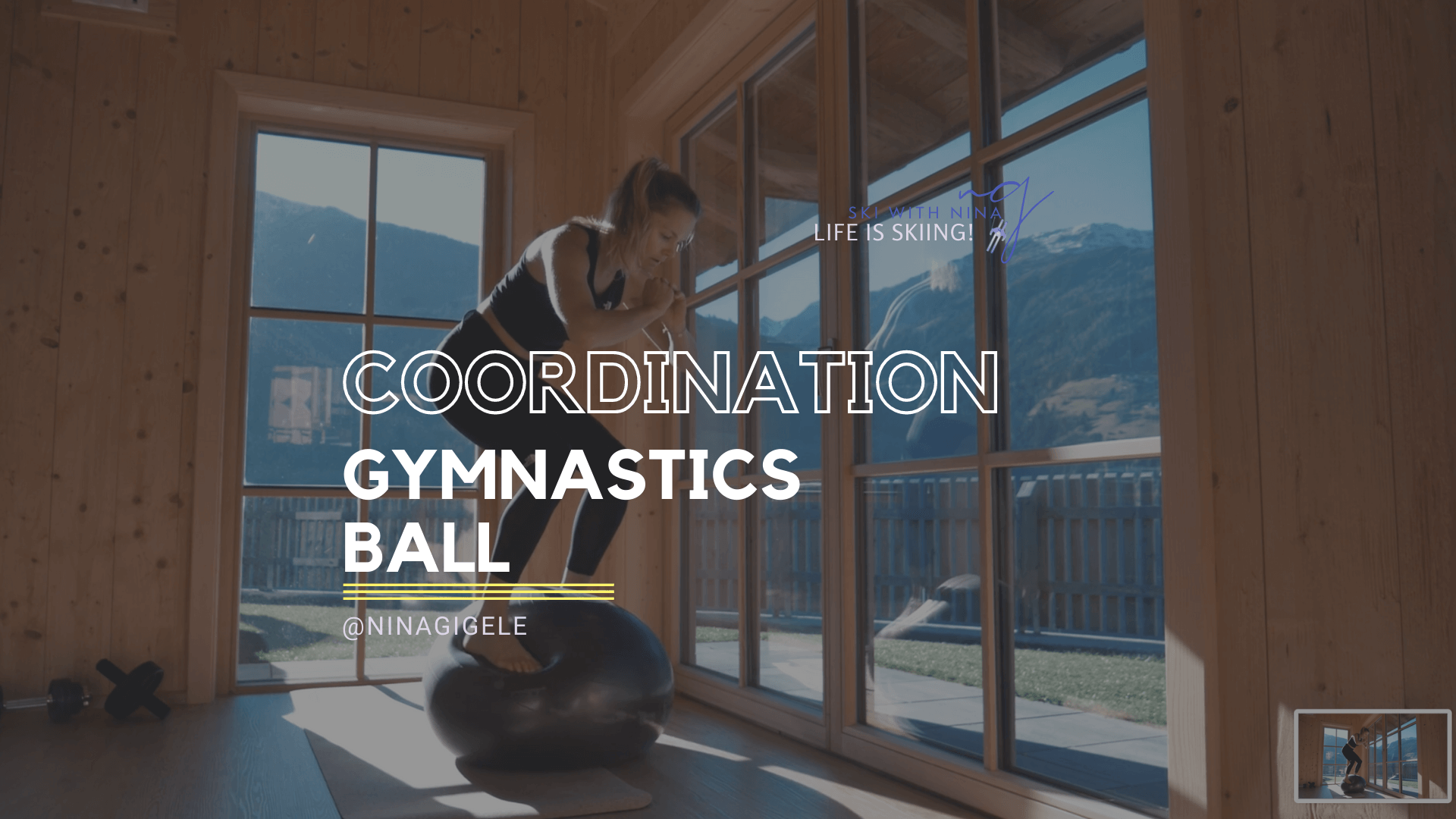 Athletic Training 3 - Coordination Workout with a gymnastics ball