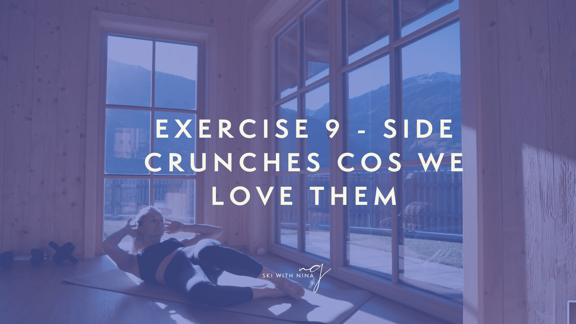 Exercise 9 - Side crunches cos we love them