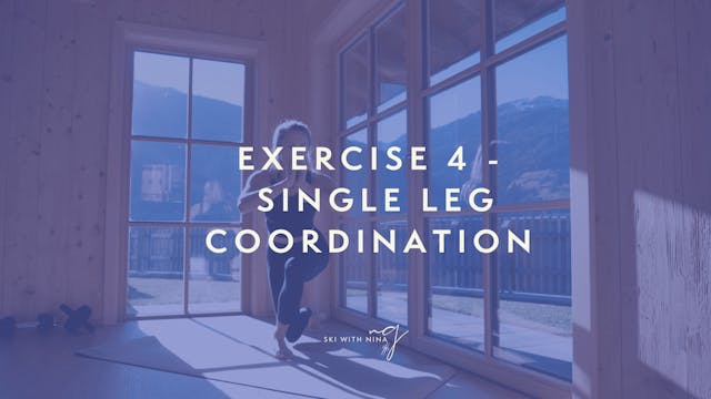 Exercise 4 - Single Leg coordination 