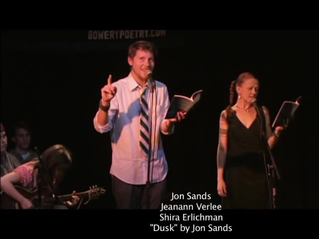Jon Sands ft Jeanann Verlee & Shira Erlichman - The New Clean book release 2011