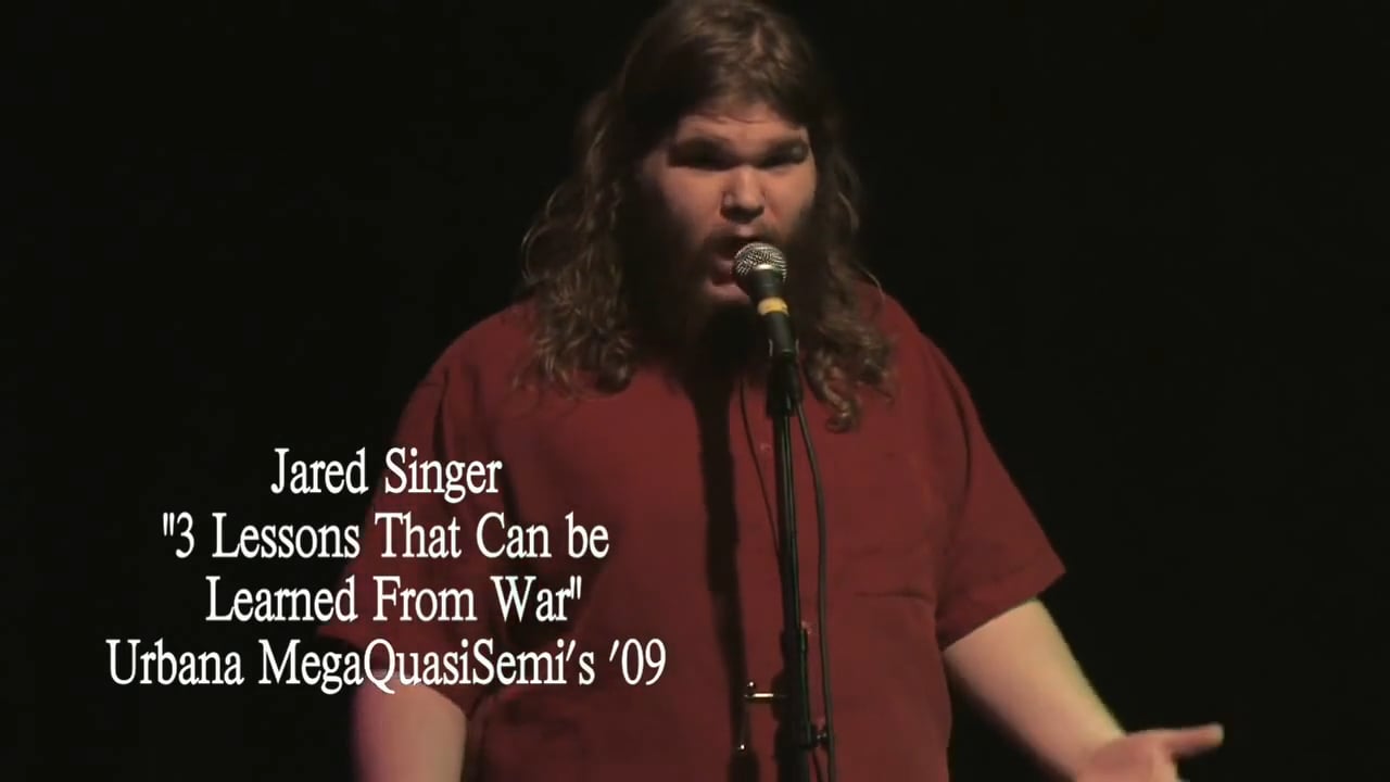 Jared Singer - "Three Lessons We Can Learn From War"
