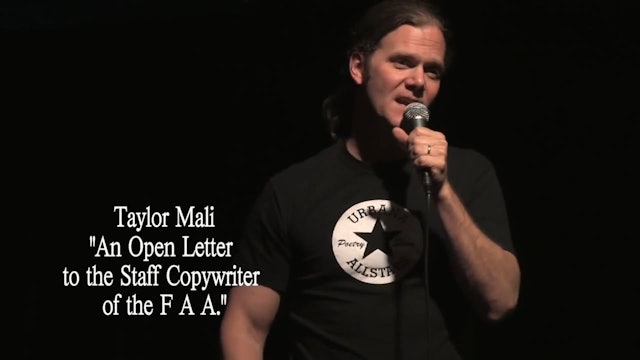 Taylor Mali - "An Open Letter to the Staff Copywriter of the F.A.A."