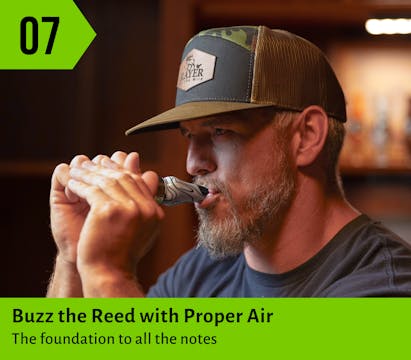 Buzz the Reed with Proper Air
