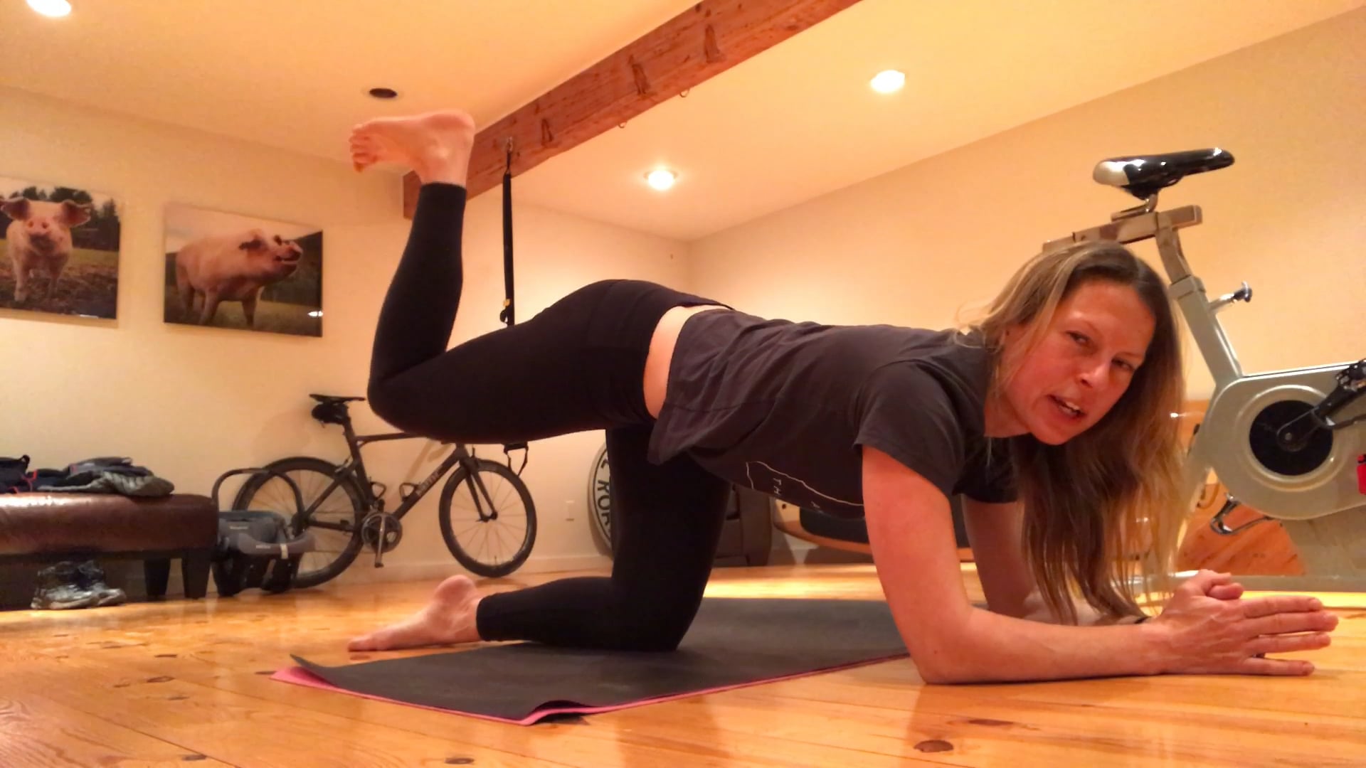 6-minute Donkey Kick Routine