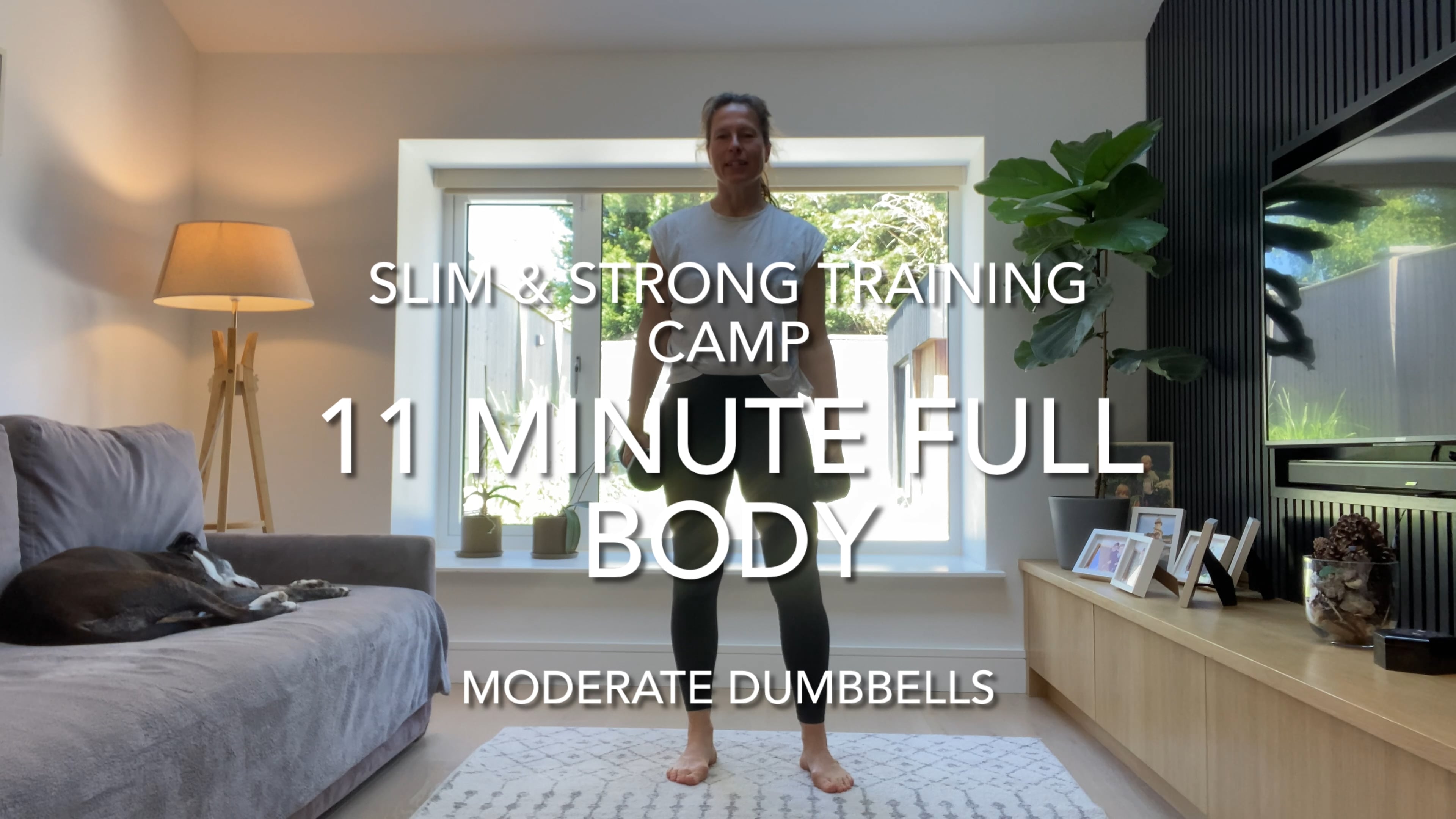 11 Minute Full Body Conditioning (moderate dumbbells)