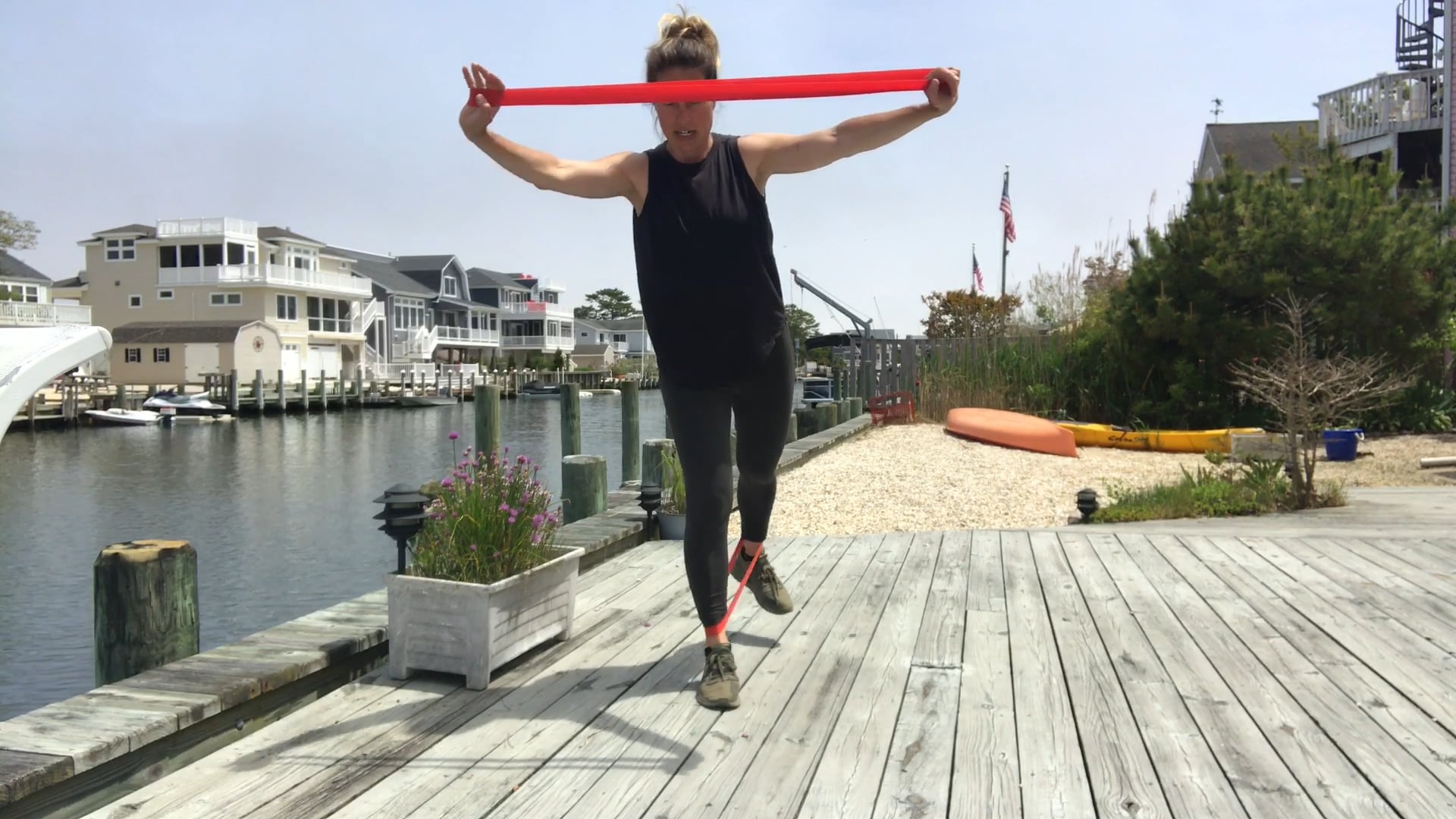 5-Minute ‘Stand-By-Routine’ with long and short resistance bands