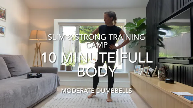 10 minute Full Body (moderate dumbbells)
