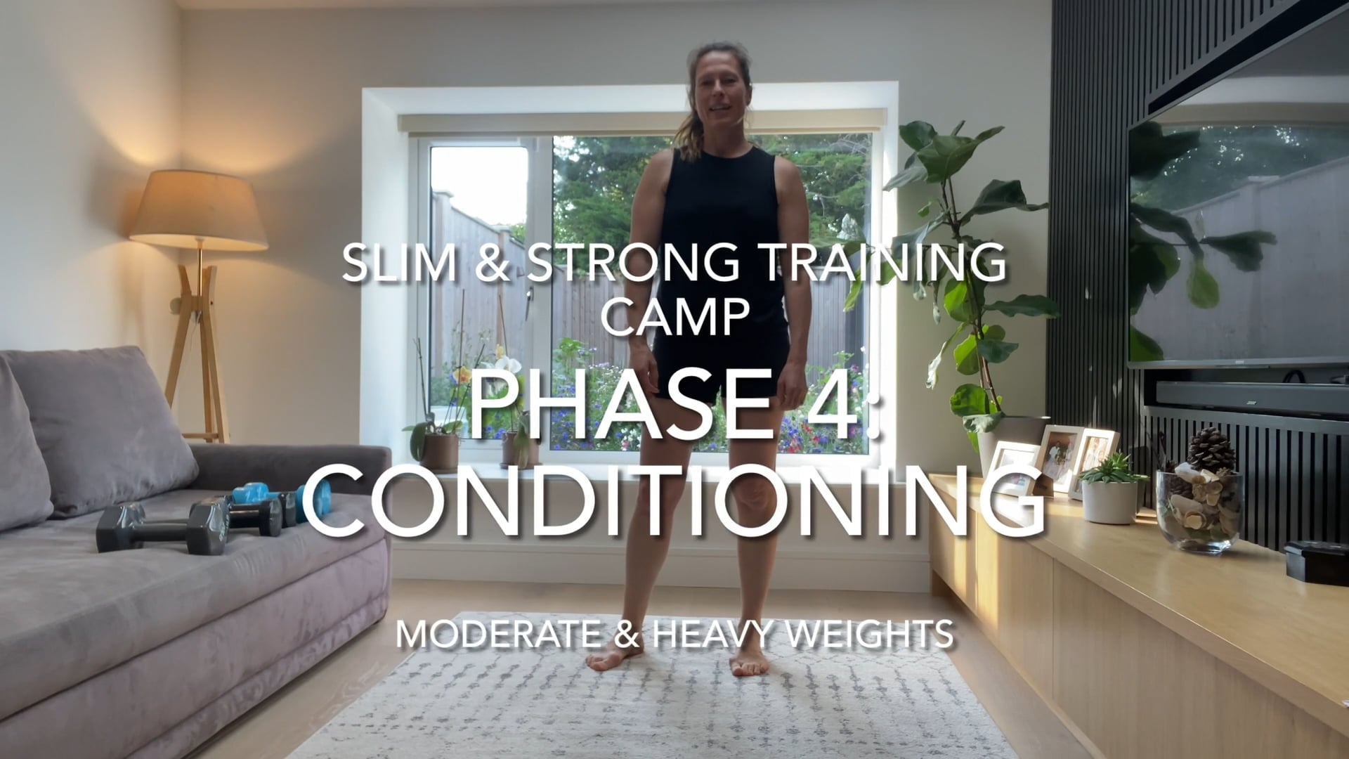 19 Minute Full Body Conditioning (mod. to heavy dumbbells)