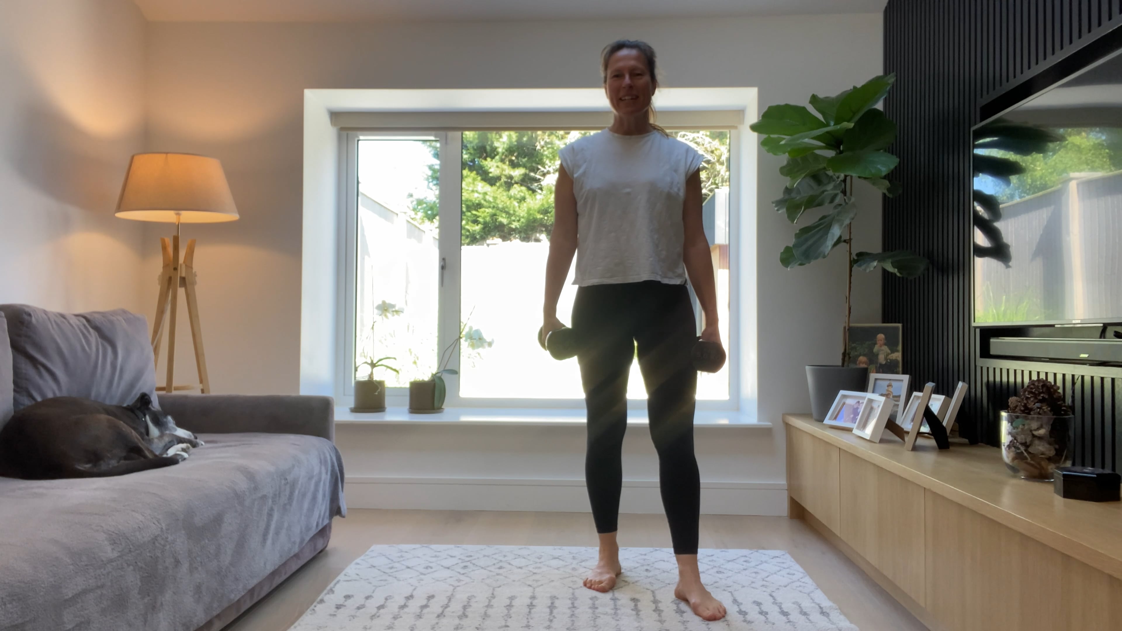 7 Minute Full Body Conditioning (moderate dumbbells)