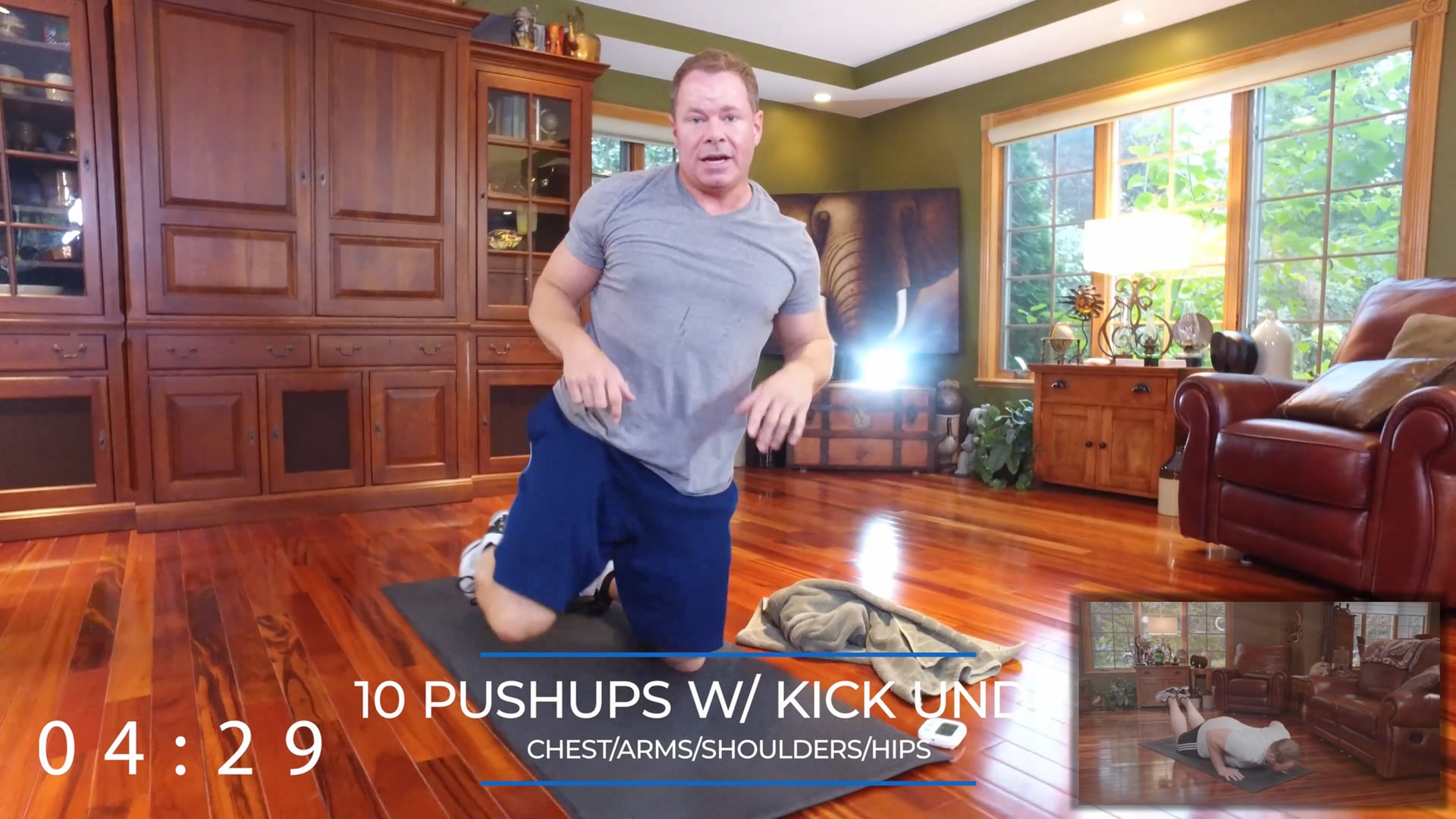 CHEST, BACK and CORE Workout in Under 8 Minutes