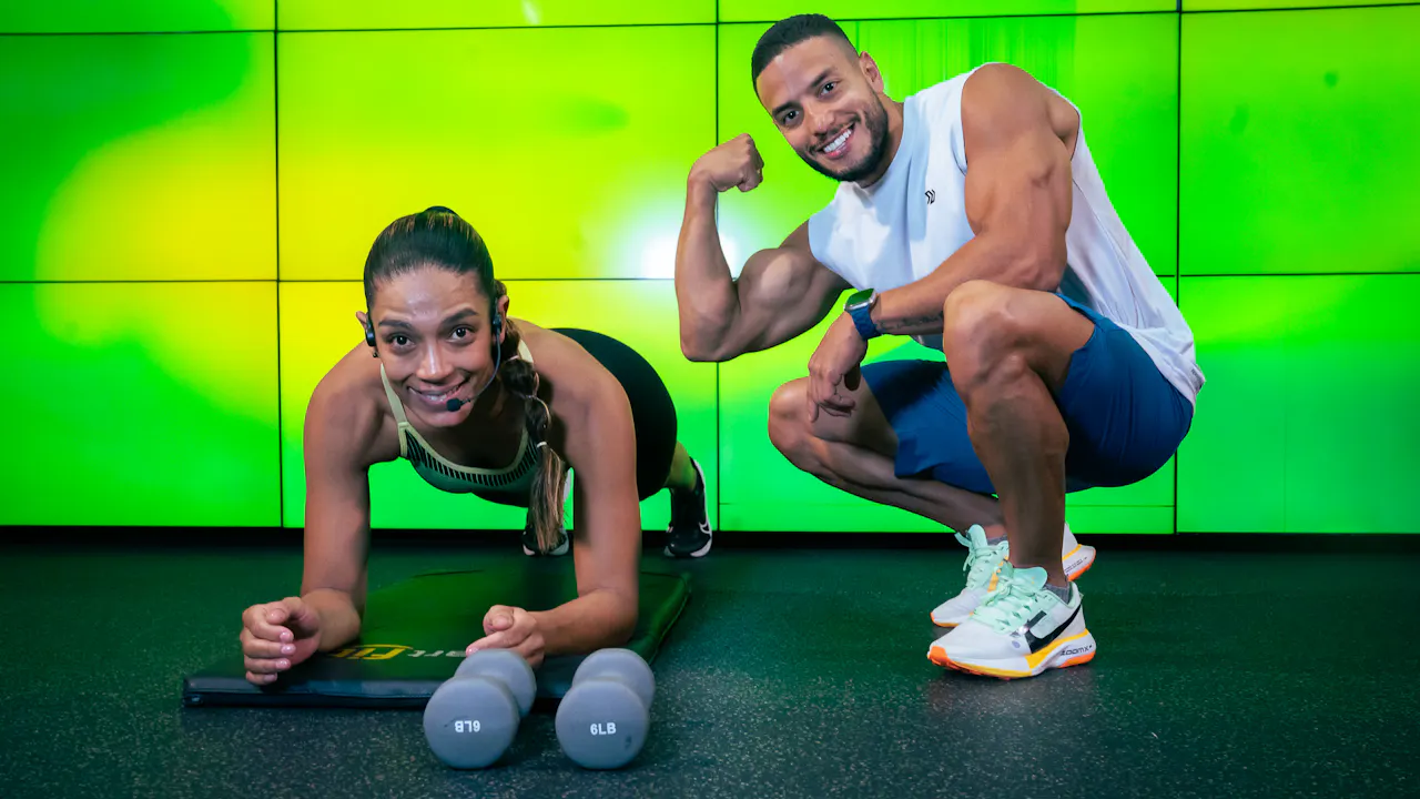 45 Min l Abdomen y brazos definidos l Esteban Arbeláez e Isabel Posada ...