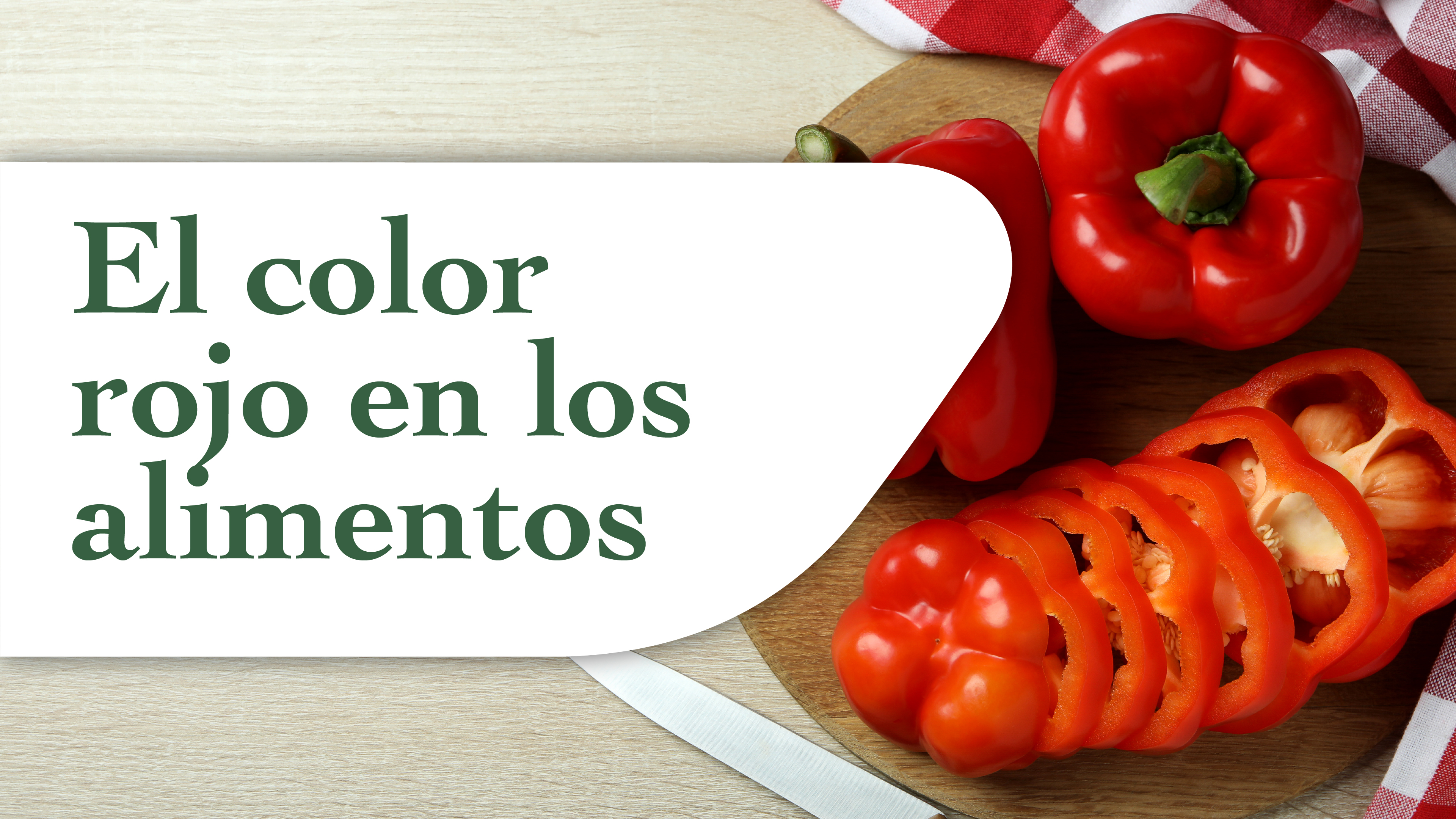 El color rojo en los alimentos