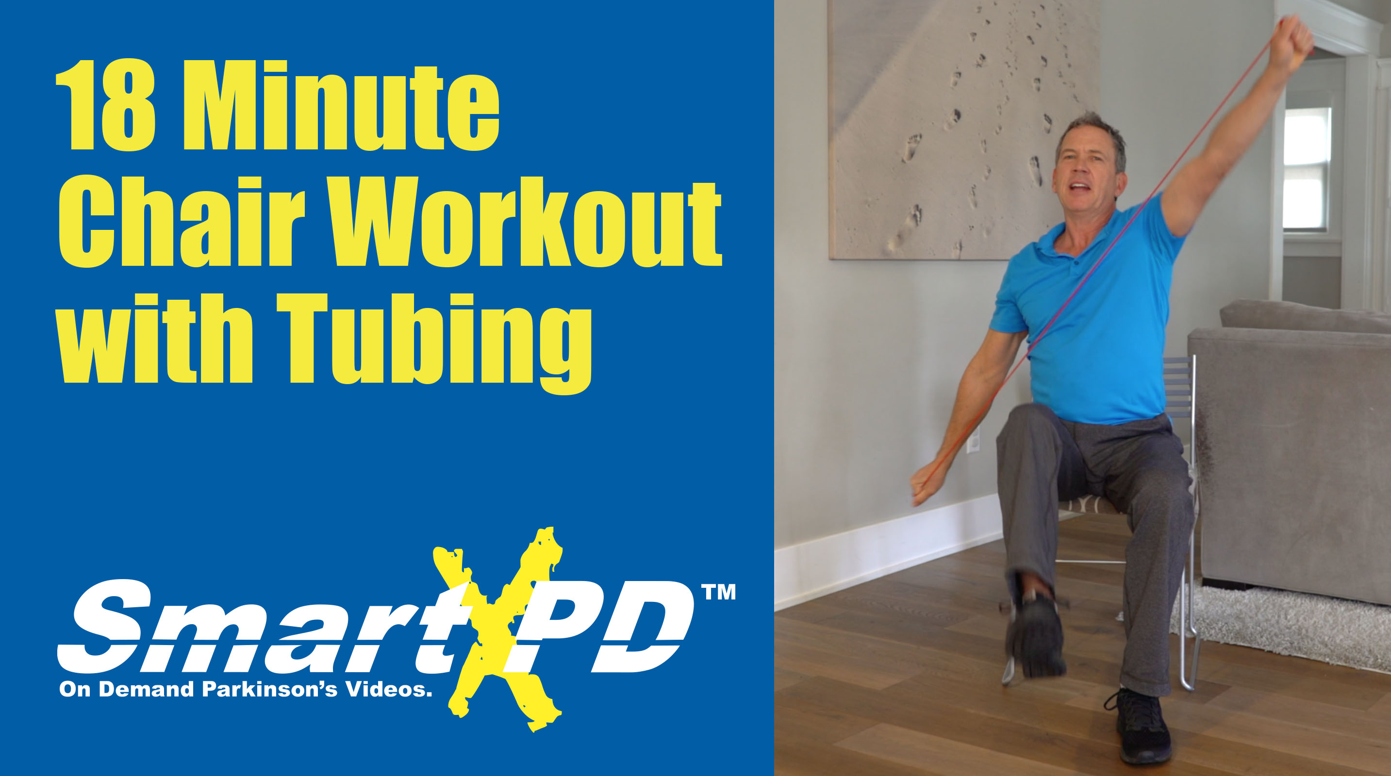 18 Minute Rejuvenating Chair Workout with Exercise Tubing