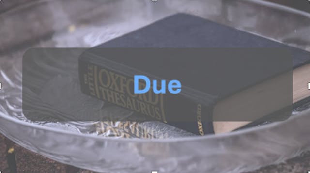 Due