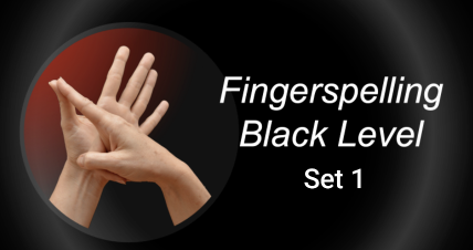 Black Fingerspelling - Set 1