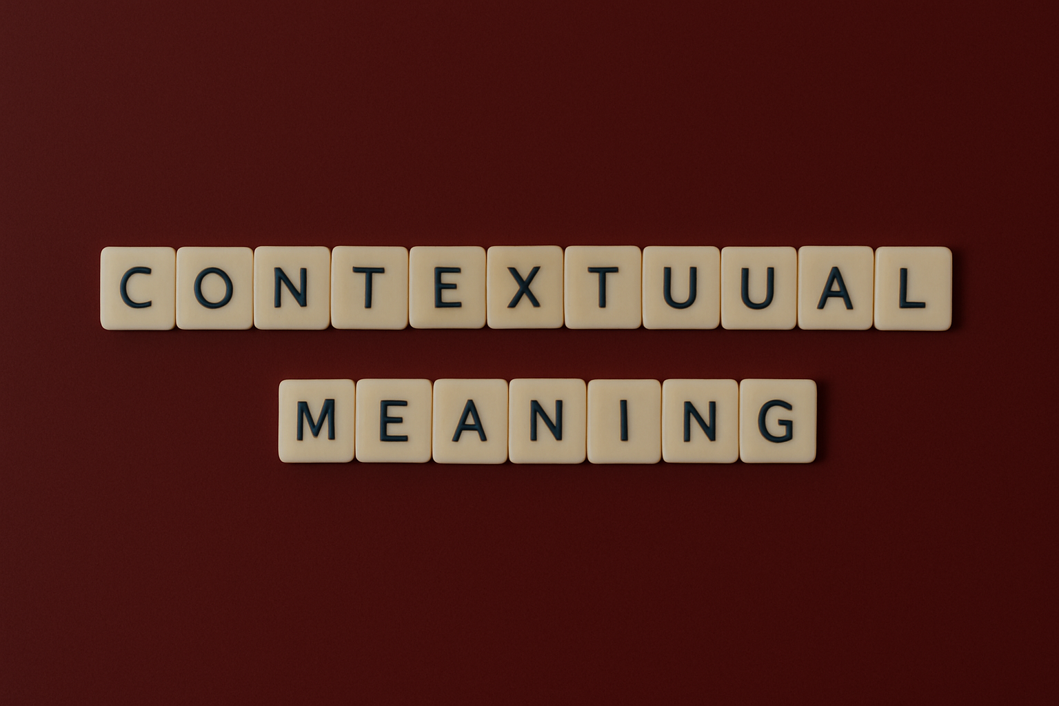 Contextual Meaning